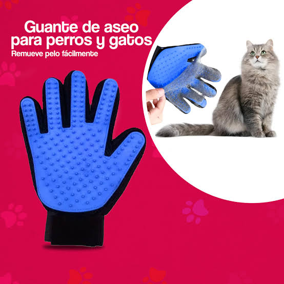 Guante Cepillo Para Pelaje de Mascotas
