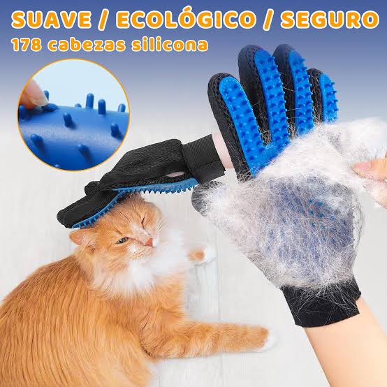 Guante Cepillo Para Pelaje de Mascotas
